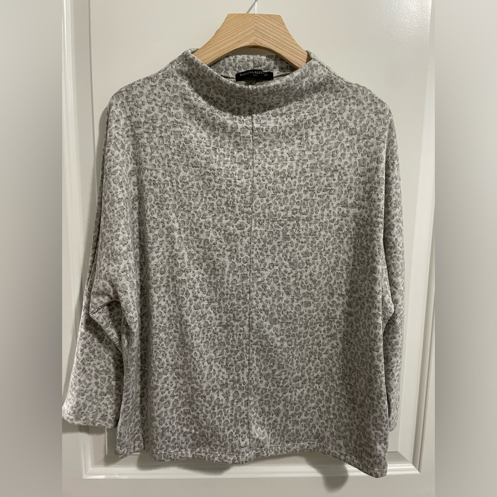 Banana Republic Sweater- batwing cowl mock neck